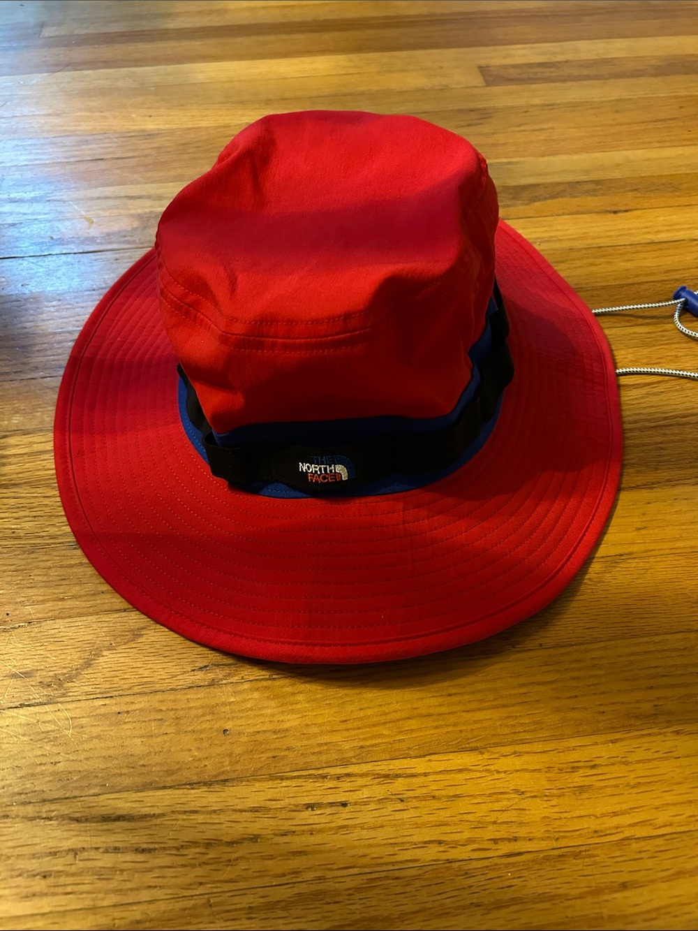 The North Face Men’s Red Bucket Sun Hat with Black Trim